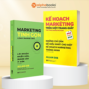 Bộ Sách Marketing Tác Giả Allan Dib : Marketing Tinh Gọn - Lợi Nhuận Nhiều Hơn, Quảng Cáo Ít Hơn + Kế Hoạch Marketing Trên Một Trang Giấy - Những Chỉ Dẫn Dễ Hiểu Nhất Cho Một Kế Hoạch Marketing Thông Minh