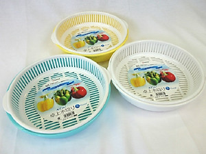 Bộ khay đựng rau củ tròn Nakaya 1.8L - Hàng nội địa Nhật Bản nhập khẩu chính hãng