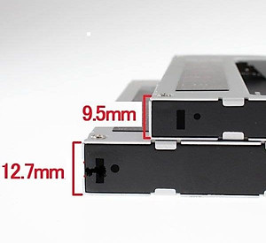 Hộp đựng ổ đĩa laptop DVD gắn ngoài qua cổng USB - Dùng cho ổ dvd mỏng 9.5mm và dầy 12,7mm - Hàng chính hãng