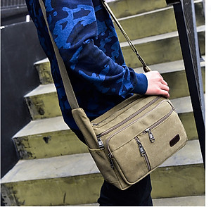 Túi đeo chéo nam vải canvas cao cấp phong cách mới