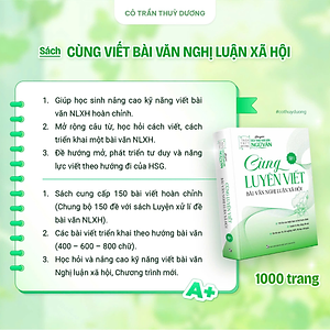 Sách - Cùng Luyện Viết Bài Văn Nghị Luận Xã Hội (Tập 1) - Cô Trần Thùy Dương