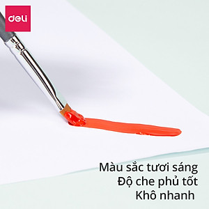 Màu bột Gouache Deli dạng tuýp 12ml Deli - 5/12/24 màu - 1 hộp - EC11 .