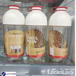 Bộ 3 Hộp đựng thực phẩm Grain Bottle Lock&Lock INL312W 1L - INL313W 1.6L - Hàng chính hãng