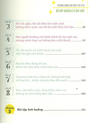 Sách Kĩ Năng Vàng Cho Teen Thế Kỉ 21 - Bí Kíp Quản Lí Cảm Xúc