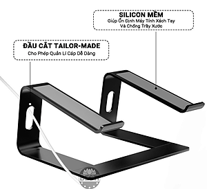 Giá Đỡ Máy Tính Laptop Macbook Besti BTY01 Hợp Kim Nhôm Cao Cấp Giúp Tản Nhiệt Có Thể Tháo Rời - Hàng Chính Hãng 