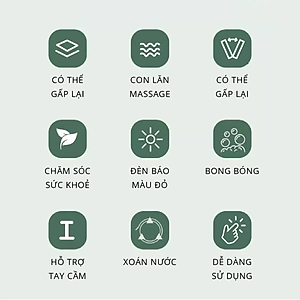 Bồn ngâm chân hồng ngoại massage xếp gọn Kachi MK344 - Hàng chính hãng