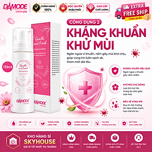 Dung dịch vệ sinh phụ nữ GENTLE FRESH độc quyền DAMODE chai 135ml dung dịch vệ sinh phụ nữ tốt nhất chính hãng Hàn Quốc