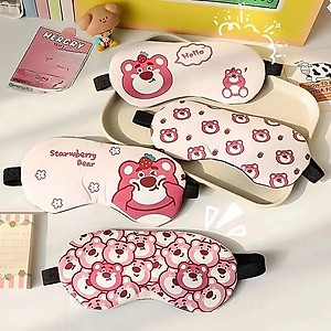 Tấm Che Bịt Mắt Có Túi Gel Làm Mát Giảm Căng Thẳng Hình Gấu Đáng Yêu GROFA - Giao ngẫu nhiên