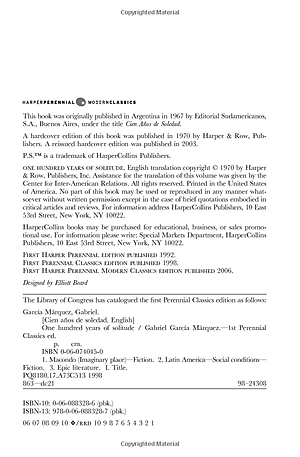 Sách One Hundred Years of Solitude (P.S.)