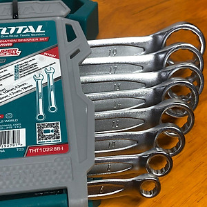 BỘ CỜ LÊ VÒNG MIỆNG 8 CHI TIẾT 6-19MM TOTAL THT102286 - HÀNG CHÍNH HÃNG