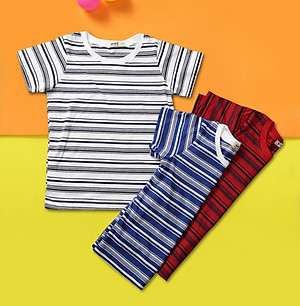 COMBO 3 ÁO THUN SỌC WINFA - COTTON THIÊN NHIÊN