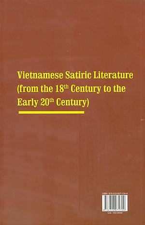Văn Học Trào Phúng Việt Nam (Từ Thế Kỷ XVIII Đến Nửa Đầu Thế Kỷ XX) (Chuyên luận)