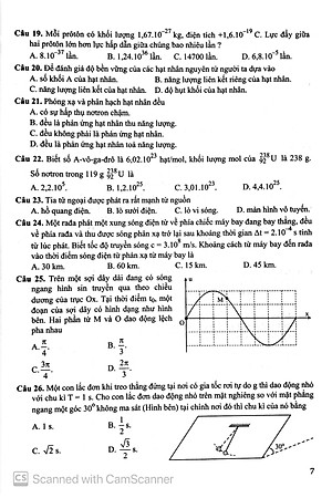 Bộ Đề Trắc Nghiệm Luyện Thi THPT Quốc Gia 2020 - Khoa Học Tự Nhiên - Tập 2 - Tái Bản