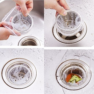 Set 100 túi lưới lọc rác , chặn rác bồn rửa chén , nhà vệ sinh , túi bọc trái cây hoa quả siêu bền , có chun 2 đầu co giãn tiện lợi