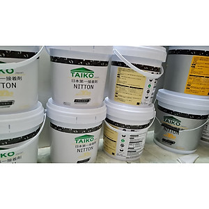 [1Kg, 5Kg, 10Kg, 18Kg] Sơn Chống Thấm Sàn Mái Lộ Thiên TAIKO NITTON (Gốc Acrylic) - Tặng Kèm Vải Kết Cấu Và Chổi Lăn Sơn - Chống Thấm Sàn Mái, Máng Xối, Ban Công Lô Gia, Bể Nước, Bể Cá, Bề Mặt Cát Xi Măng (Hiệu quả hơn khi pha với Xi Măng