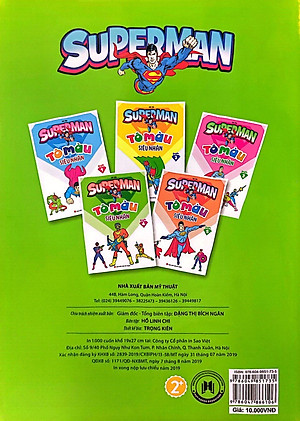 Sách Tô Màu Siêu Nhân Superman Quyển 4