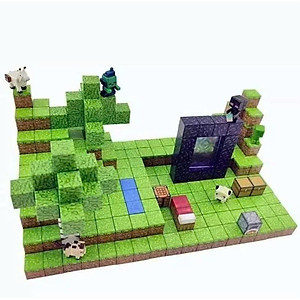 Combo 50 Khối Minecraft Nam Châm, Đồ Chơi Lắp Ráp Có Từ Tính Mô Hình Xây Dựng Cho Bé Sáng Tạo, Đồ Chơi Trẻ Em HT SYS
