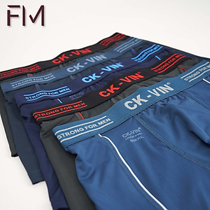 Hộp 5 quần lót boxer nam thun lạnh 4 chiều, cạp bo dệt gân cao cấp - FORMEN SHOP - FMPS224