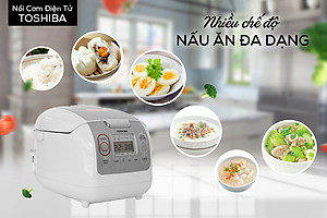 Nồi Cơm Điện Tử Toshiba RC-10NMFVN (WT) (1 Lít) - Hàng Chính Hãng