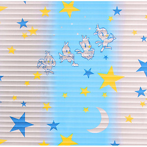 Cuộn 5 Mét Decal Giấy Dán Kính Mặt Trăng Và Thú (5 Mét dài x 0.45 Mét Ngang)