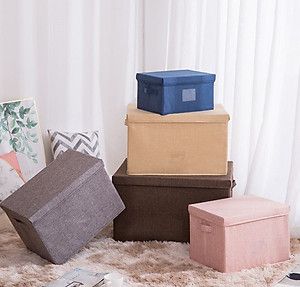 Hộp vải đựng đồ đa năng có nắp TD3a và TD3b – Túi vải Thụy Điển có nắp rời 34L sang trọng vải Oxford chính hãng