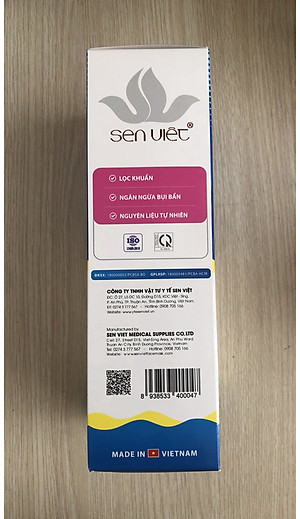 Khẩu trang y tế 4 lớp KF94 SEN VIỆT GREEN LIFE kháng khuẩn cao cấp - 4D LUXURY SEN VIET GREEN LIFE