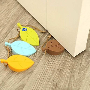 Combo 02 Miếng Cao Su Chặn Cửa Chống Va Đập Hình Chiếc Lá -  Màu Ngẫu Nhiên Milliken NL-3137