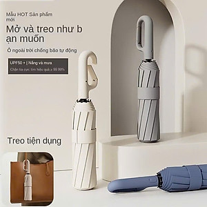 Ô Dù Gấp Gọn 10 Nan Kép - Chắc Chắn, Chống Lật, Tay Cầm Thông Minh, Chống Tia UV 99% - HÀNG CHÍNH HÃNG MINIIN