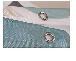 RÈM PHÒNG TẮM POLYESTER KHÔNG THẤM NƯỚC, HỌA TIẾT ĐÈN LỒNG