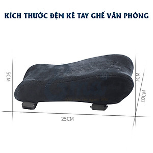 Bộ đệm kê tay ghế văn phòng EMA từ cao su non - thiết kế công thái học ôm trọn cánh tay