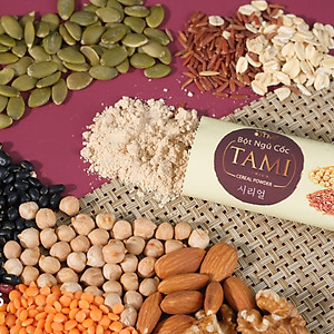 Bột ngũ cốc nảy mầm Tami ít ngọt 900g hộp 50 gói TÂM MINH FOODS
