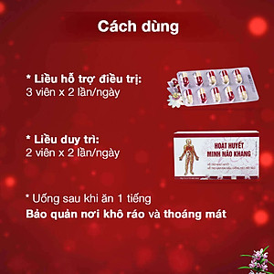 Hoạt huyết Minh Não Khang (Hộp 3 vỉ x 10 viên)