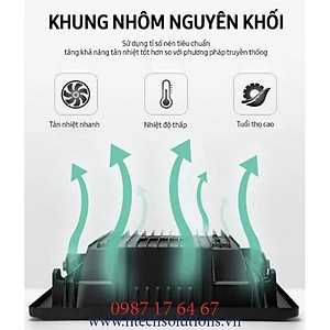 Đèn pha năng lượng mặt trời Jindian JD-8860L Công suất 60W -Mẫu Mới 2020, Khung Nhôm, Chip Led "SMD"