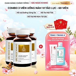 Combo 3 Hộp Sắc Ngọc Khang Vi tảo lục làm mờ sạm nám hiệu quả
