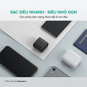 Cốc Sạc Nhanh Siêu Nhỏ Aukey PA-F1S Cổng Type C Power Delivery 20W | Hàng Chính Hãng