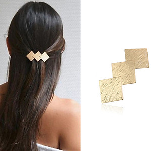 Kẹp tóc nữ hàn quốc NASI chất liệu hợp kim cao cấp bền đẹp hình khối vuông xinh xắn kẹp tóc cute nữ phụ kiện tóc
