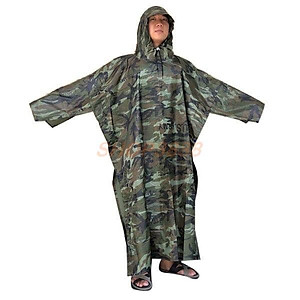 Áo đi mưa người lớn cánh dơi ( xẻ tà ), vải dù, dày chống thấm ,màu rằn ri phong cách ,hiện đại ,mạnh mẽ ,cho cả nam và nữ 