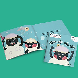 Sách Ehon Kỹ Năng Sống - Để Con Yêu Tự Lập - Cùng Gội Đầu Nào (Sách Dành Cho Trẻ Từ 1.5 - 6 Tuổi)