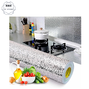 Combo 2 Cuộn 3 Mét Decal Giấy Dán Bếp Tráng Nhôm Cách Nhiệt