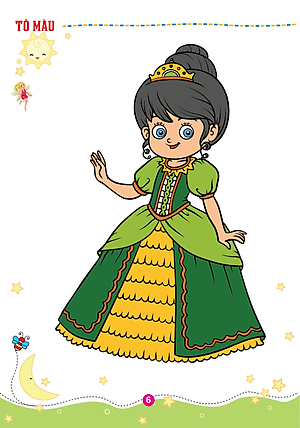 Sách Tô Màu Công Chúa Thiên Thần (Tập 1)