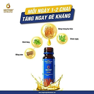 Nước Đông Trùng Hạ Thảo Hector Sâm, Uống Trực Tiếp, Giúp Tăng Sức Đề Kháng, Tăng Cường Sinh Lý Nam Nữ, Tăng Tiết Sữa Cho Mẹ, Bảo Vệ Chức Năng Gan Thận, Giảm SAy Tàu Xe, Nam, Nữ, Người Lớn Tuổi Đều Dùng Được.