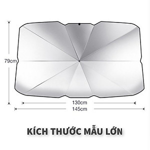 Ô Che Nắng Kính Lái Xe Ô tô - Bảo vệ nội thất ô tô - Dù che nắng kính lái xe hơi - chống tia UV