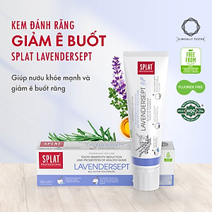 Kem Đánh Răng Giảm Ê Buốt SPLAT Lavendersept Professional Giúp Nướu Khỏe Mạnh, Làm Trắng Và Giảm Ê Buốt Răng 100ml