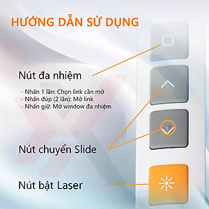 Bút Laser eXtreme LP1101 Thuyết Trình Chiếu PowerPoint | Pin Sạc Type C | Màn Hình LED | Điều Khiển Slide - Hàng chính hãng