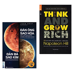 Combo 2 Cuốn Sách Hay Nhất Mọi Thời Đại: Đàn Ông Sao Hỏa Đàn Bà Sao Kim + 13 Nguyên Tắc Nghĩ Giàu Làm Giàu - Think And Grow Rich (Bí Kíp Thành Công Trong Gia Đình Và Cuộc Sống / Tặng Kèm Bookmark Happy Life)
