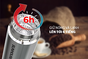 Bình giữ nhiệt inox 304 Sunhouse 450ml KS-TU450I