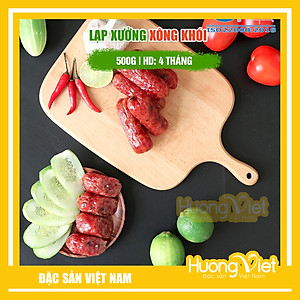 Đặc Sản Sóc Trăng - Lạp Xưởng Xông Khói Tân Huê Viên 500G, Đặc Sản Lạp Xưởng Sóc Trăng Tân Huê Viên Vị Khói Tự Nhiên Thơm Ngon Và An Toàn