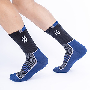 Hộp 5 đôi tất thể thao đá bóng, tennis, cầu lông, chạy bộ chống trơn trượt sợi cotton MRM Manlywear - CB5TTTCDMM