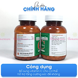 Vitamin C 50mg lọ 1000 viên nén - Bổ sung Vitamin C cho cơ thể, tăng cường sức đề kháng, giảm chảy máu cam