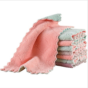 Sét 20 khăn lau 2 mặt siêu thấm- Khăn lau không phai màu không rụng sợi- nhanh khô- Khăn lau bếp, khăn lau kính, lau bát lau tay